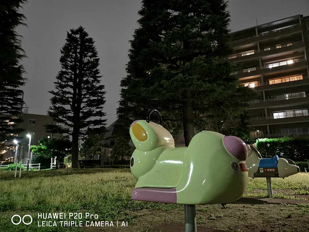HUAWEI P20 Pro 夜景モード