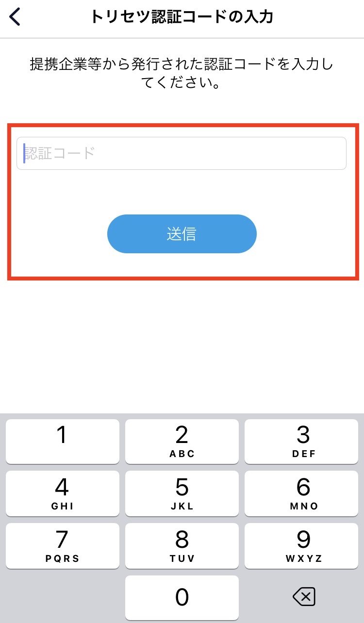 認証コード連携